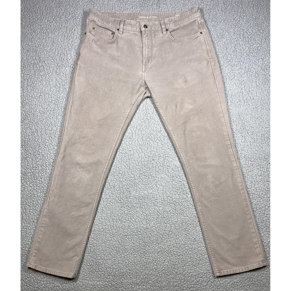 Rodd & Gunn Jeans Mens‎ 36x31 Beige Straight Fit Stretch Denim Pants Casual
